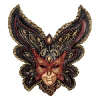 Карнавальная маска "Черная бабочка"