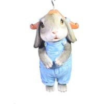 Декоративная садовая фигурка "Зайчик на вешалке"                 