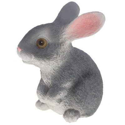 Декоративная садовая фигурка "Зайка мини" серый