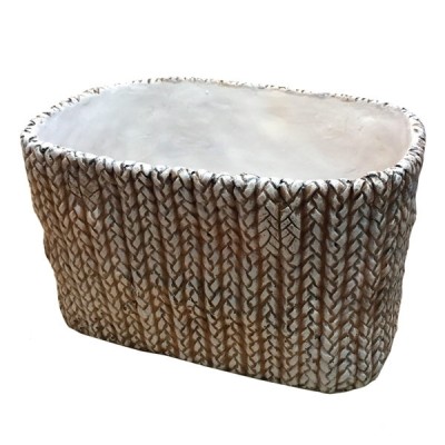 Кашпо декоративное "Плетеный коробок"