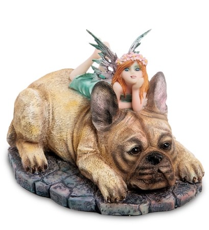 Статуэтка "Фея с бульдожкой" Статуэтка "Фея с бульдожкой"