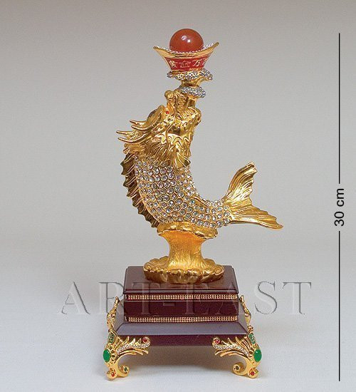 J-26-619(1) Фигура "Рыба с чашей" белая