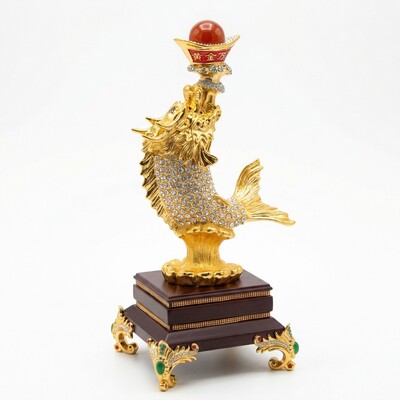 J-26-619(1) Фигура "Рыба с чашей" белая