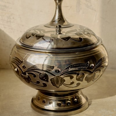 Шкатулка латунь резная DOUBLE STELL h-23 см