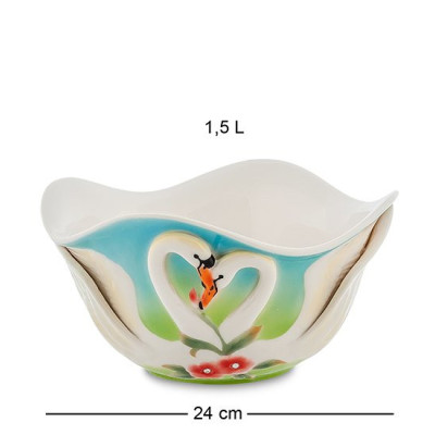 FM-76/11 Салатник "Лебеди" бол. (Pavone)