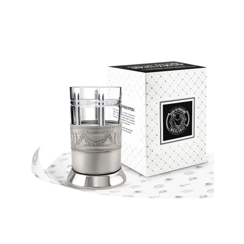 Набор для чая "Русский" никелированный Набор для чая "Русский" никелированный