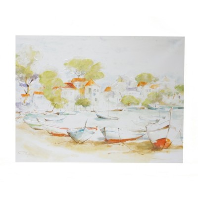 Картина "Лодки Сен-Тропе" h76 L101 w3,5 см