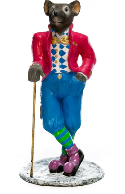 Декоративная садовая фигурка "Крыса франт"