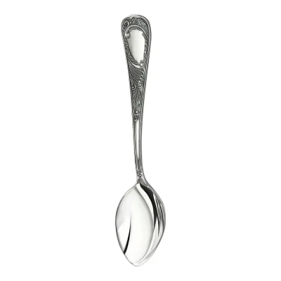 Ложка чайная "Глория" из мельхиора с посеребрением