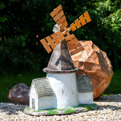 Декоративное изделие для сада "Мельничный домик"