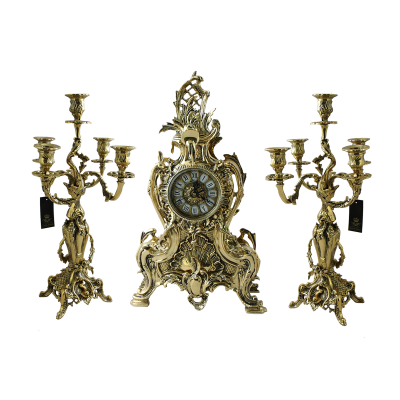 Каминные часы с канделябрами "Венера"