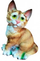 Декоративная фигурка "Рыжий задумчивый котик"