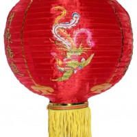 Китайский фонарик "Дракон и феникс" 2 шт.