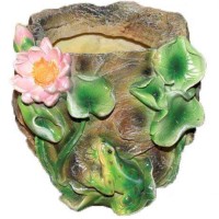 Кашпо декоративное "Лотос на камне"