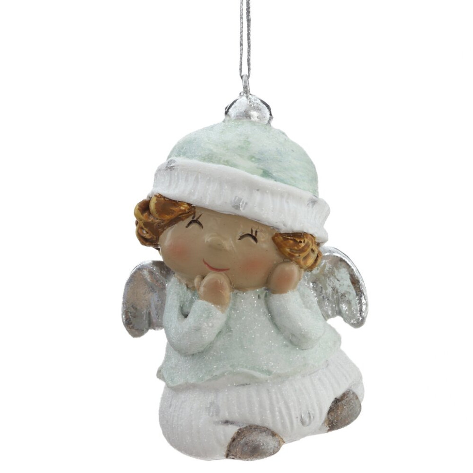 Фигурка декоративная подвесная "Ангел", 2в., L5,5 W4 H6,5