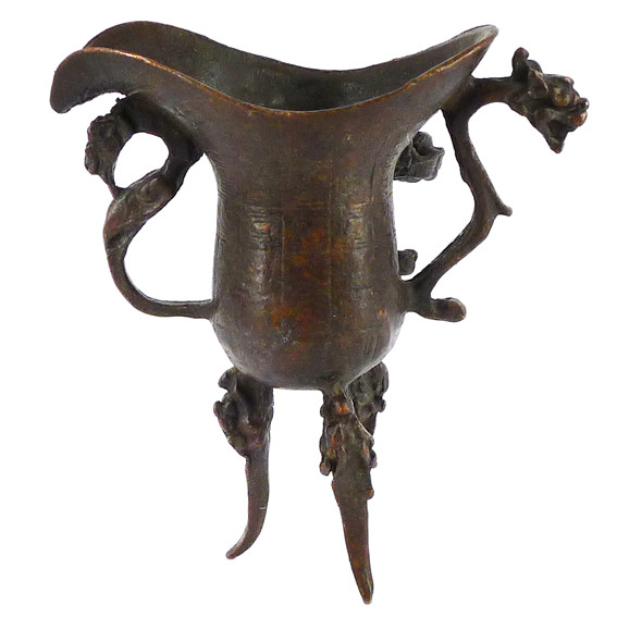 Чаша желаний 85х77х35мм, бронза