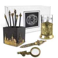 Набор канцелярский "Москва" латунный с чернением 11 предметов