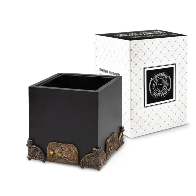 Карандашница "Сова" с эмалью медная с чернением