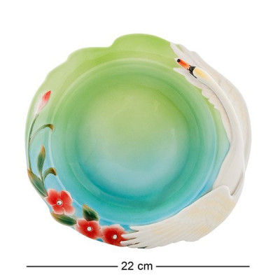 FM-76/ 9 Тарелка суповая "Лебеди" (Pavone)