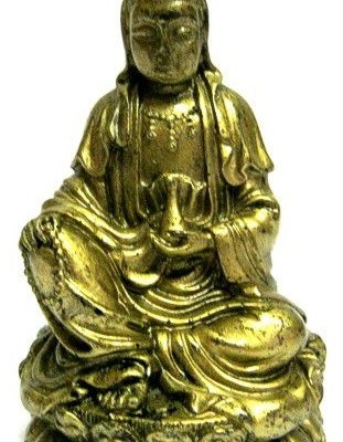 Статуэтка "Гуанинь на лотосе"