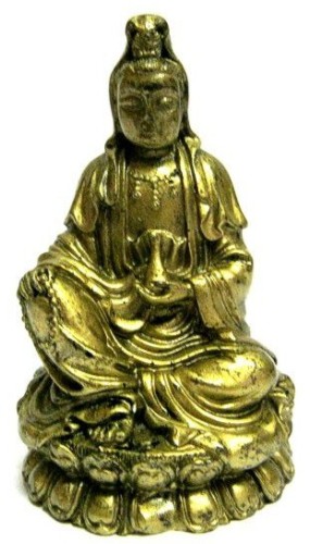 Статуэтка "Гуанинь на лотосе"