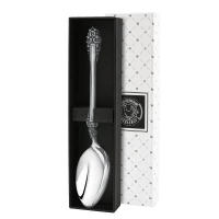 Ложка столовая "Праздничная" посеребренная с чернением