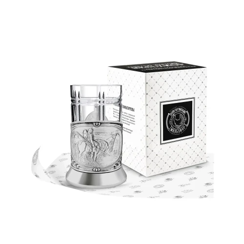 Набор для чая посеребренный "Витязь на распутье" Набор для чая посеребренный "Витязь на распутье"