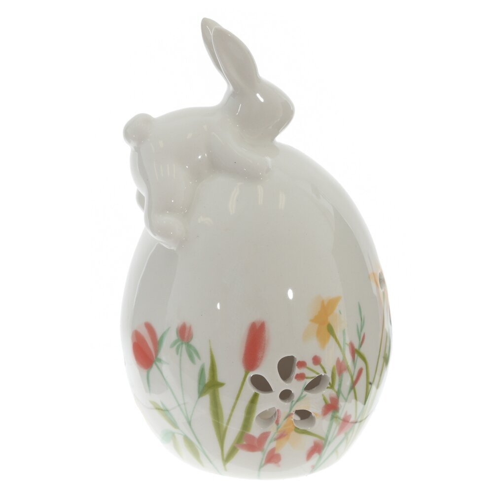 Фигурка декоративная "Заяц на яйце", L9 W9 H15 см