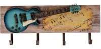 Вешалка с крючками "Blue guitar"