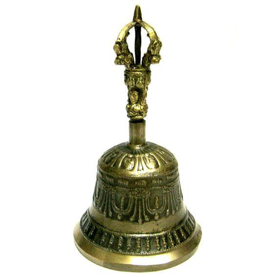 R059 Поющий колокол Тибет 15см бронза