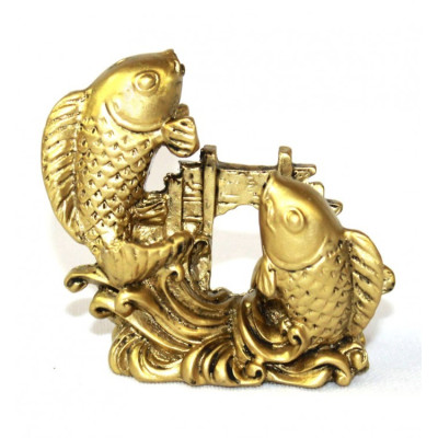 Интерьерная статуэтка "Золотые карпы" 2 шт.       