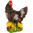 Садовая фигура "Наседка с цыплятами"
