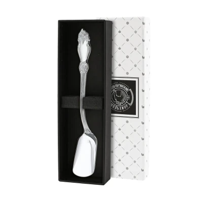 Лопатка для икры "Серебряная роза" посеребренная