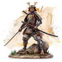 Статуэтки гейш и самураев