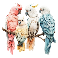 Статуэтки попугаев