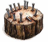 Кованые гвозди