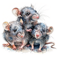 Статуэтки мышей и крыс