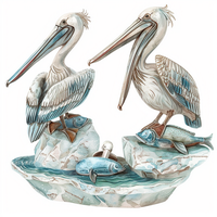 Статуэтки пеликанов