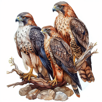 Статуэтки ястребов