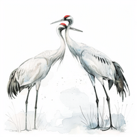 Статуэтки журавлей