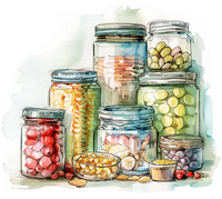 Банки для хранения сыпучих продуктов