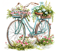 Велосипеды для цветов