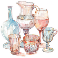 Питьевая посуда, графины, бокалы, стопки