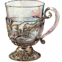 Стаканы с подстаканниками