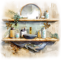 Полки для ванной комнаты