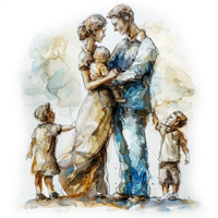 Статуэтки семья