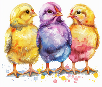 Статуэтки цыплят