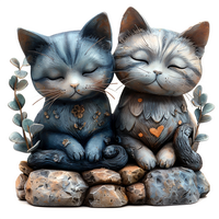 Садовые фигурки кошек