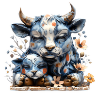 Садовые фигурки быков