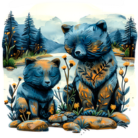 Садовые фигурки медведей